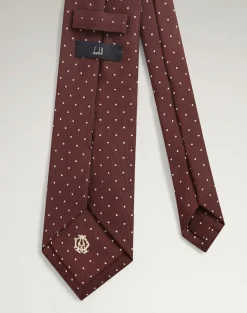 Silk Polka Dot Screen Printed Tie