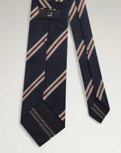Silk Regimental Stripe Woven Tie