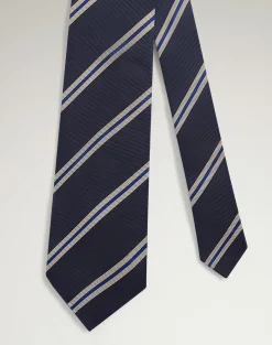 Silk Regimental Stripe Woven Tie