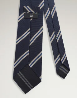 Silk Regimental Stripe Woven Tie