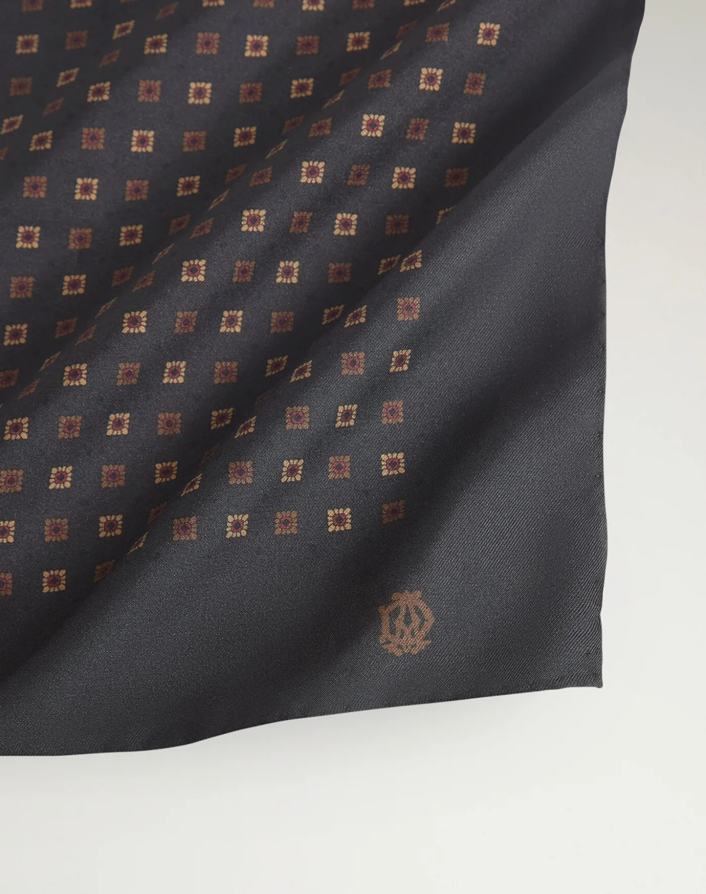 Silk Square Floral Neats Pocket Square