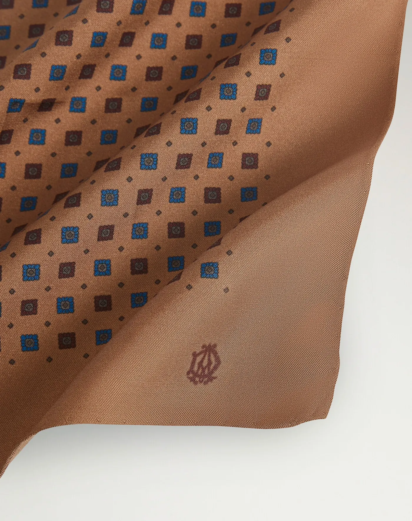 Silk Square Floral Neats Pocket Square
