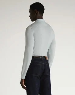 Superfine Cashmere Long Sleeve Polo
