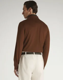 Superfine Cashmere Long Sleeve Polo