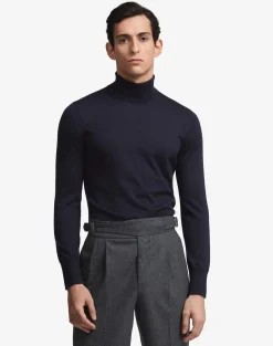 Superfine Cashmere Roll Neck Jumper