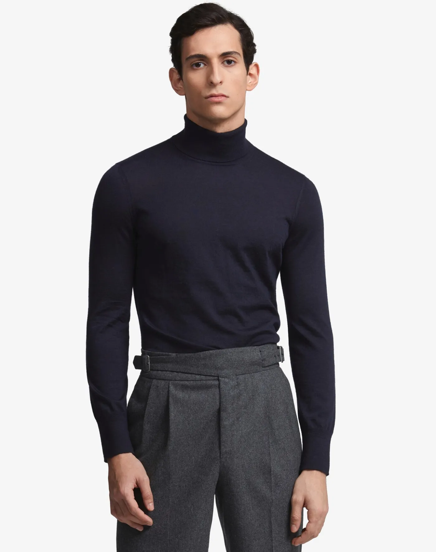 Superfine Cashmere Roll Neck Jumper