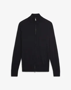 Superfine Cashmere Zip Through Jumper
