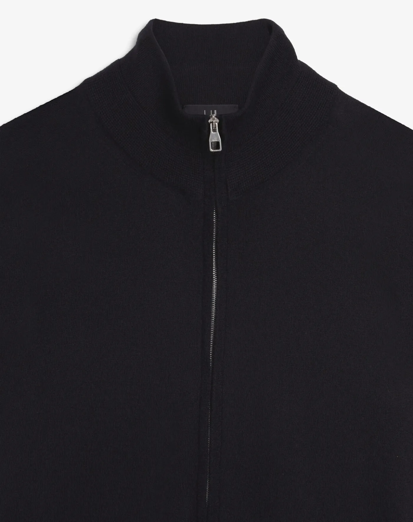 Superfine Cashmere Zip Through Jumper