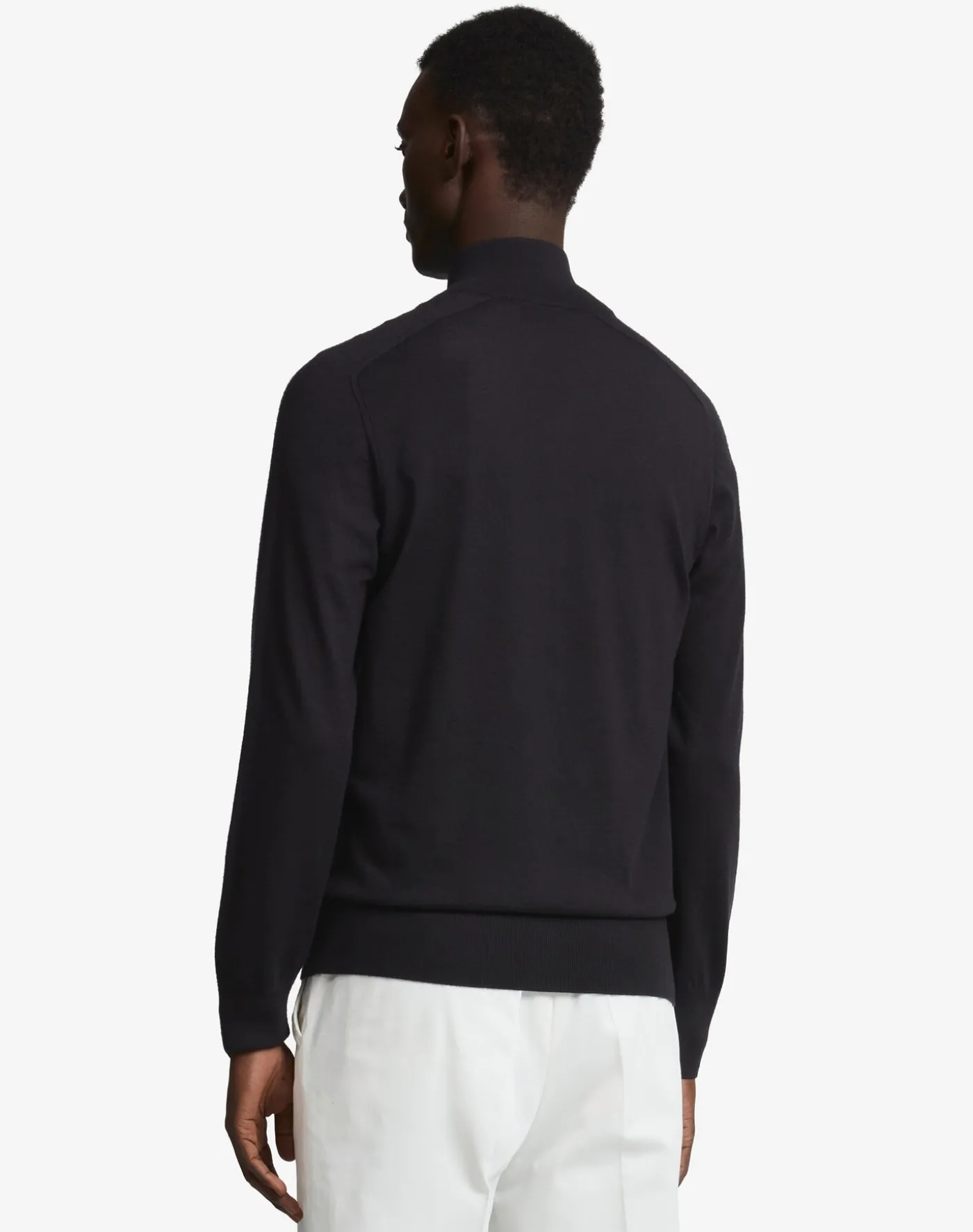 Superfine Cashmere Zip Through Jumper