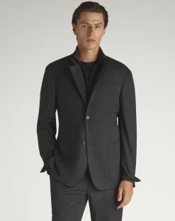 Wool Blend Travel Jacket