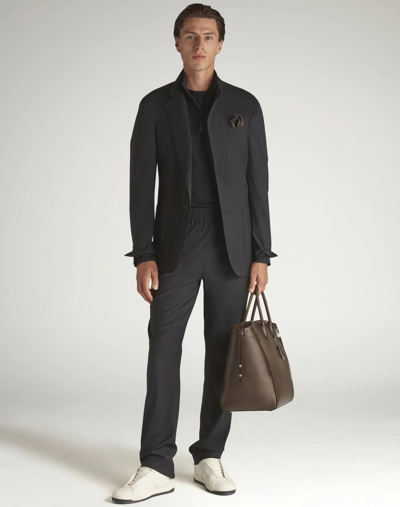 Wool Blend Travel Jacket