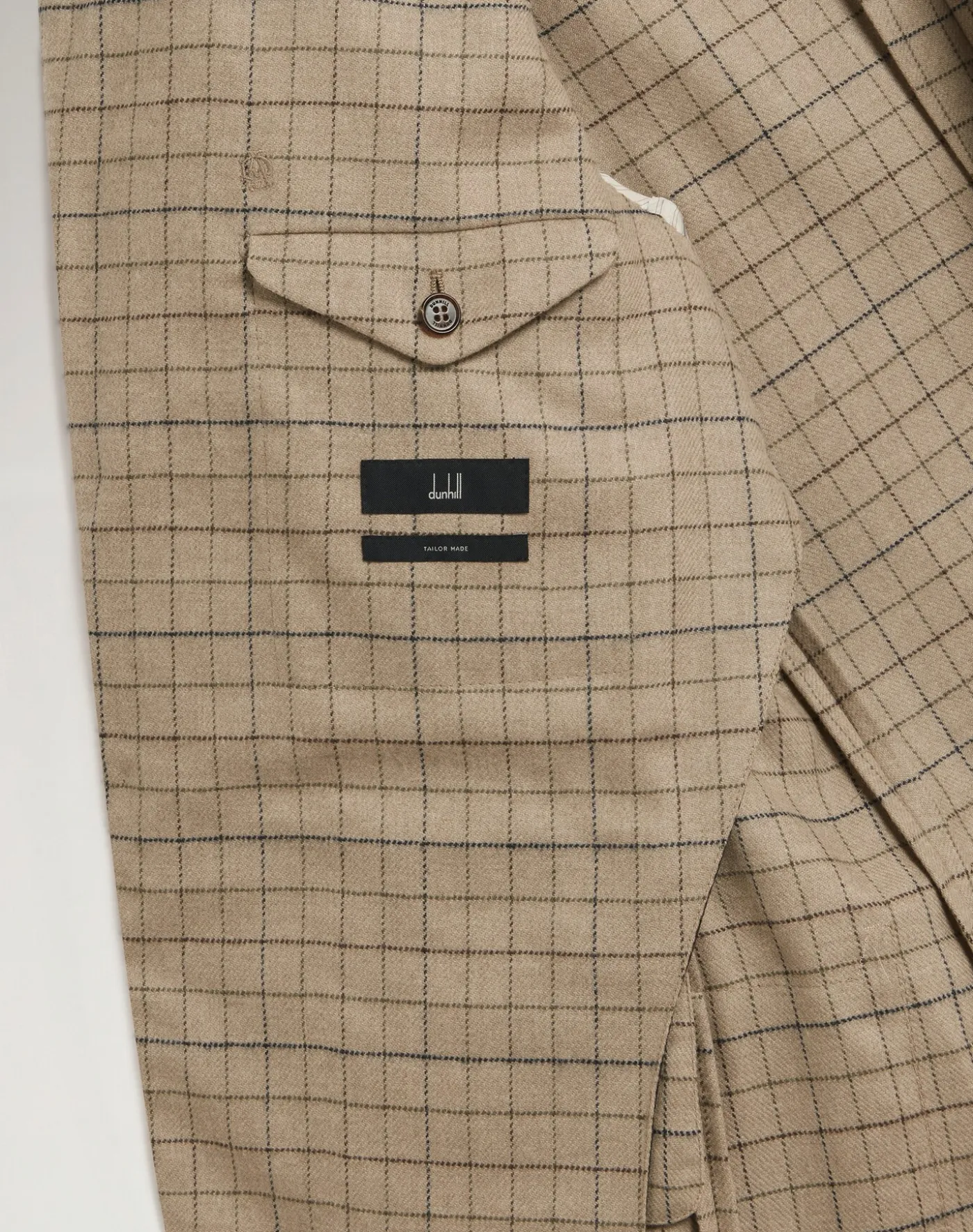 Wool Cashmere Tattersall Check Bourdon Single Breasted Sports Coat