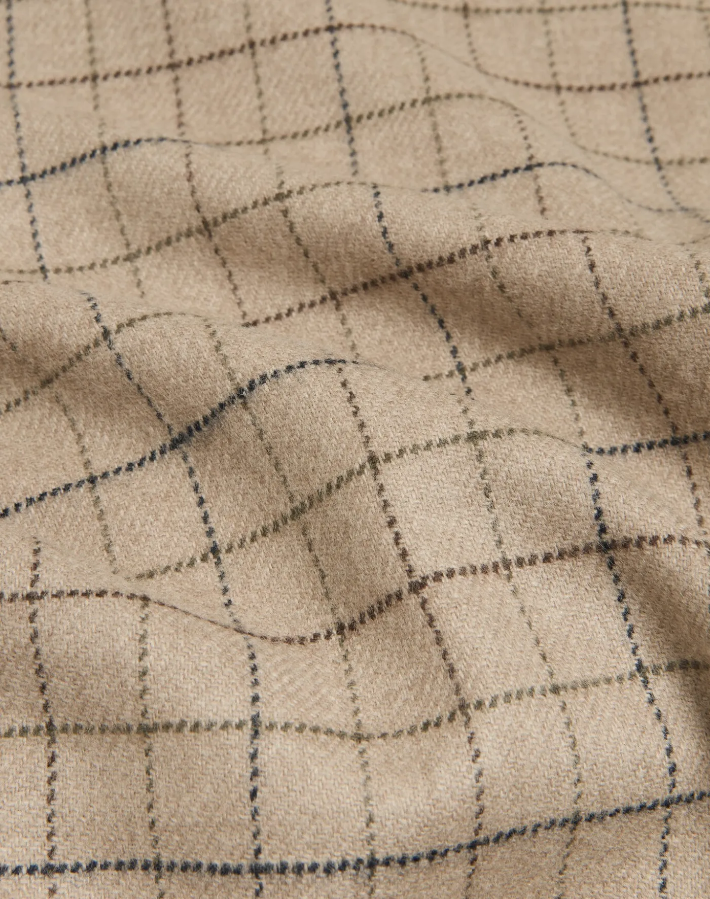 Wool Cashmere Tattersall Check Bourdon Single Breasted Sports Coat
