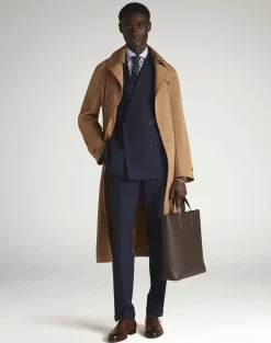 Wool Double Breasted Trench Coat
