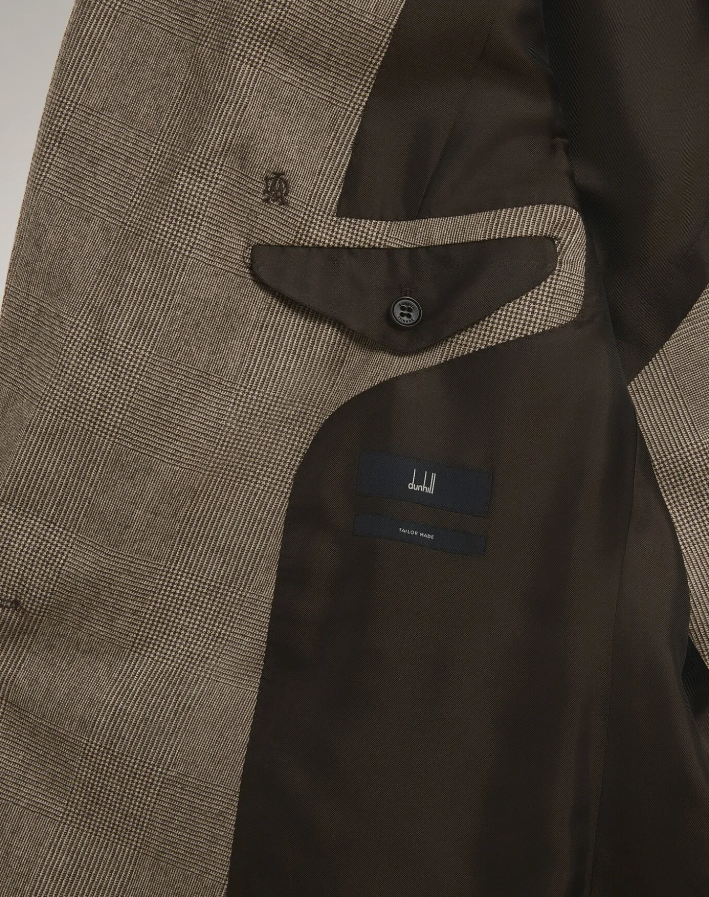 Wool Glen Check Bourdon Double Breasted Jacket