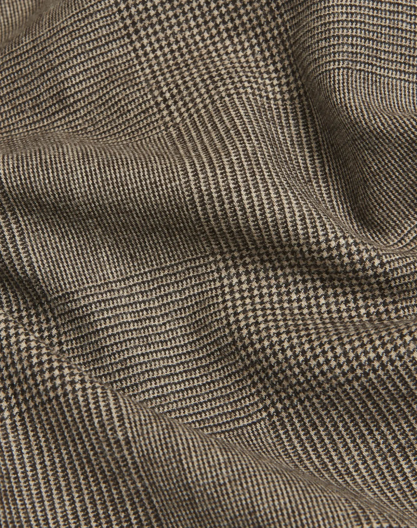 Wool Glen Check Bourdon Double Breasted Jacket