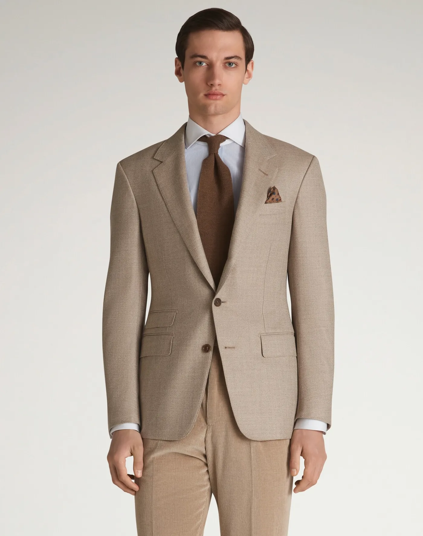 Wool Herringbone Flannel Bourdon Jacket