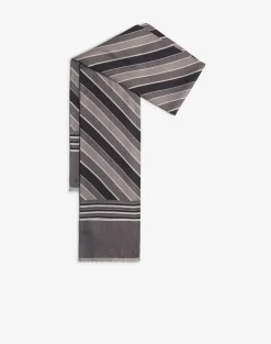 Wool Silk Jacquard Printed Tubular Scarf