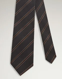 Wool Silk Stripe Tie