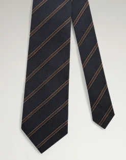 Wool Silk Stripe Tie
