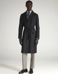 Wool Super 180's Balmacaan Coat