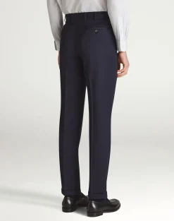 Wool Twill Single Pleat Trousers