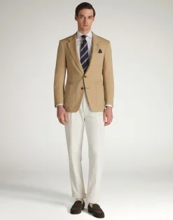 Wool Twill Windowpane Check Bourdon Sports Coat