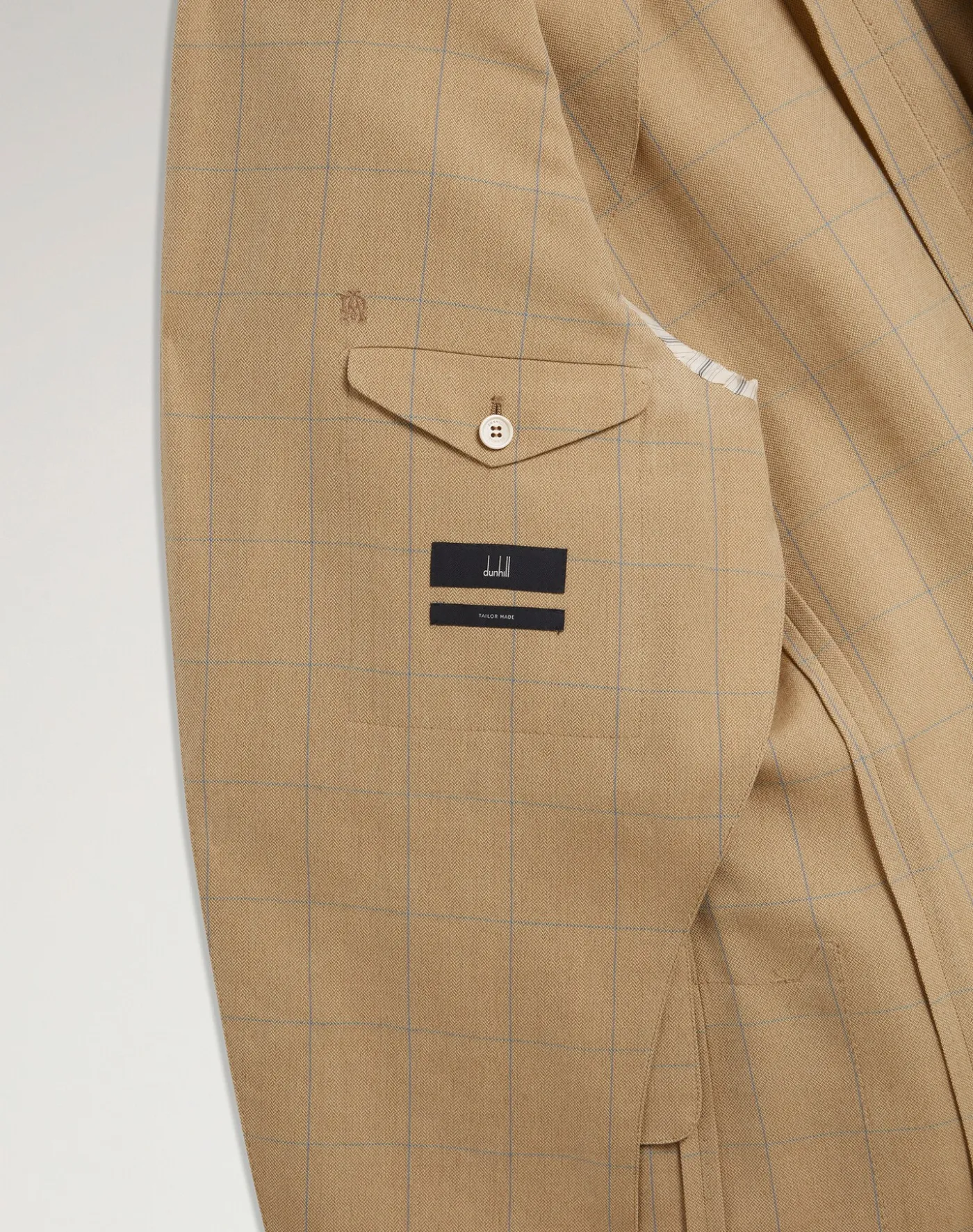 Wool Twill Windowpane Check Bourdon Sports Coat