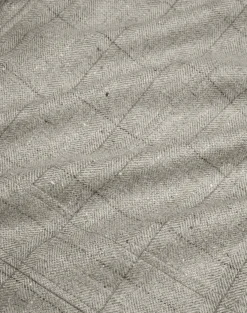 Wool Wool Silk Herringbone With Windowpane Check Bourdon Jacket